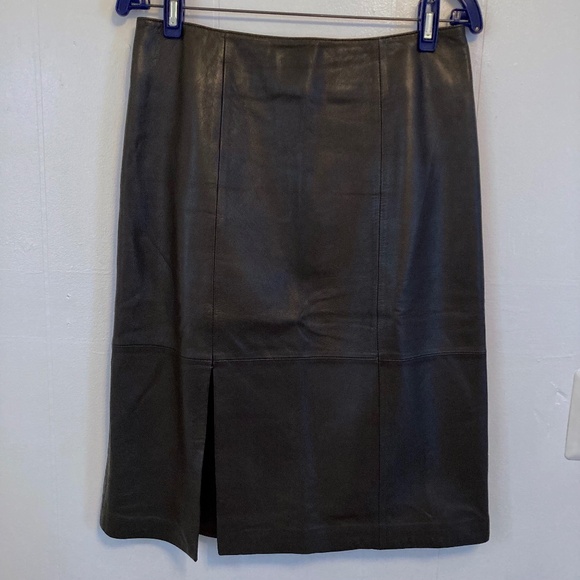 111 State Dresses & Skirts - 111 STATE Brown Leather Skirt